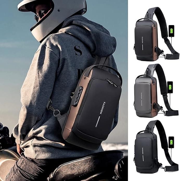 Mysashop Brown Sling Bag Anti-theft