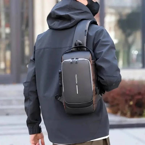 Mysashop Brown Sling Bag Anti-theft